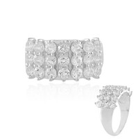 Bague en argent et Topaze blanche
