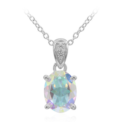 Collier en argent et Topaze Rayon de Lune