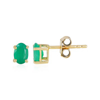 Boucles d'oreilles en or et Emeraude du Brésil