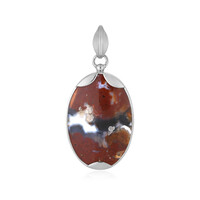 Pendentif en argent et Calcédoine multicolore (Bali Barong)