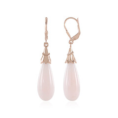 Boucles d'oreilles en argent et Opale rose