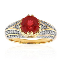 Bague en or et Rhodonite du Brésil (de Melo)