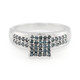 Bague en argent et Diamant fantaisie