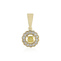 Pendentif en or et Diamant jaune I1