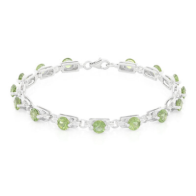 Bracelet en argent et Apatite de Russie
