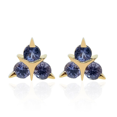 Boucles d'oreilles en or et Tanzanite (de Melo)