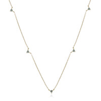 Collier en or et Diamant bleu ciel I2 (de Melo)