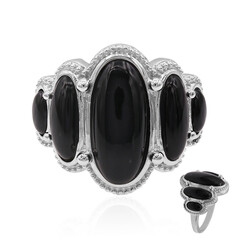 Bague en argent et Onyx noir