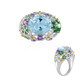 Bague en argent et Topaze bleu ciel (Adela Silber)