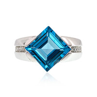 Bague en argent et Topaze de Marambaia