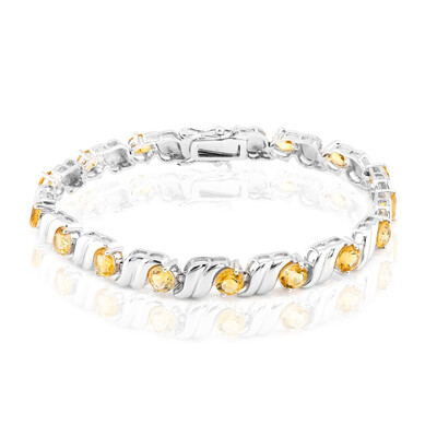 Bracelet en argent et Citrine