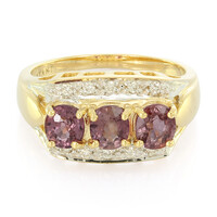 Bague en or et Saphir Padparadscha non chauffé (AMAYANI)
