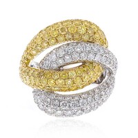 Bague en or et Diamant SI2 jaune (CIRARI)