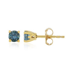 Boucles d'oreilles en argent et Topaze bleu de Londres