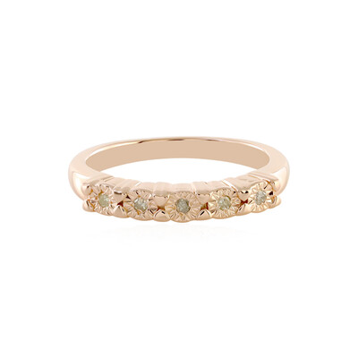 Bague en argent et Diamant PK (J)