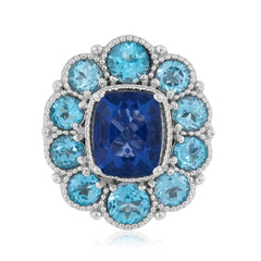 Bague en argent et Fluorite à couleur changeante (Dallas Prince Designs)