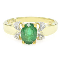 Bague en argent et Emeraude de Bahia