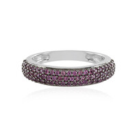 Bague en argent et Grenat Rhodolite
