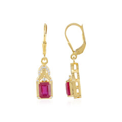 Boucles d'oreilles en argent et Rubis de Bemainty