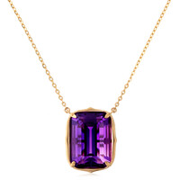 Collier en or et Améthyste de Zambie (de Melo)