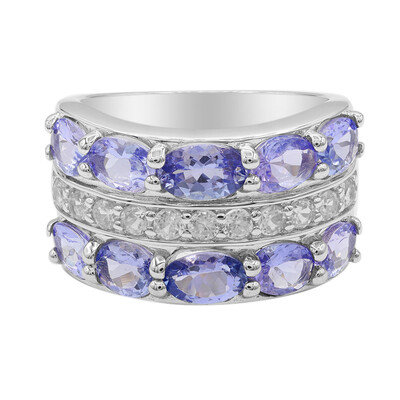 Bague en argent et Tanzanite