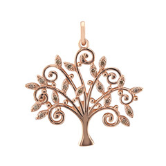 Pendentif en or et Diamant rose de France SI1 d'Argyle 