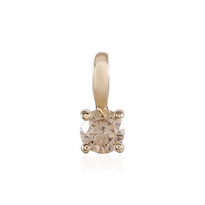Pendentif en or et Diamant chocolat I1