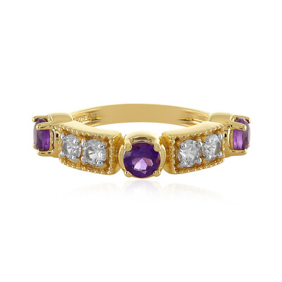 Bague en argent et Améthyste