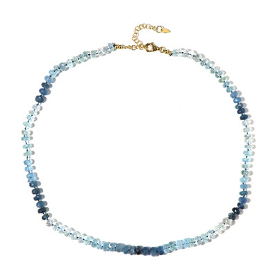 Collier en argent et Aigue-Marine Santa Maria (Adela Silber)