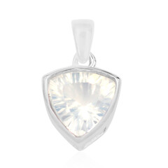Pendentif en argent et Quartz bleu lunaire