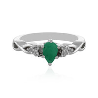 Bague en argent et Emeraude de Socoto