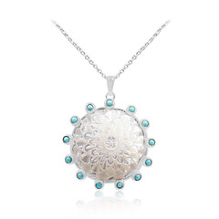 Collier en argent et Nacre (Anne Bever)