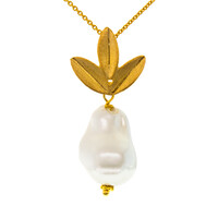Collier en argent et Perle de culture d'eau douce (Joias do Paraíso)