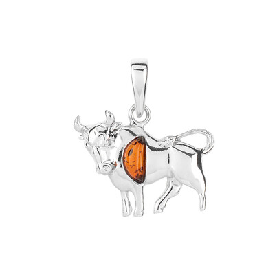 Pendentif en argent et Ambre baltique (dagen)