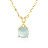Collier en argent et Aigue-marine