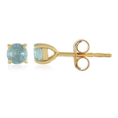 Boucles d'oreilles en argent et Apatite bleue