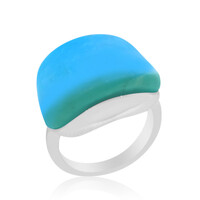 Bague en argent et Turquoise de Kingman (Anne Bever)