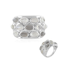 Bague en argent et Pierre de Lune blanche (KM by Juwelo)