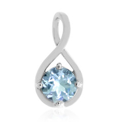 Pendentif en argent et Topaze bleu ciel