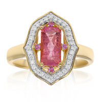 Bague en or et Pezzottaïte