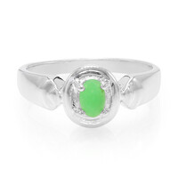 Bague pour homme en argent et Chrysoprase impériale