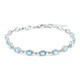 Bracelet en argent et Topaze bleu Suisse