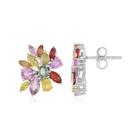 Boucles d'oreilles en argent et Saphir
