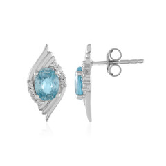 Boucles d'oreilles en argent et Zircon de Ratanakiri