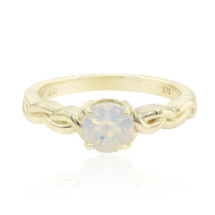Bague en or et Opale de glace de l'Oregon