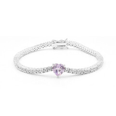 Bracelet en argent et Améthyste de Bolivie