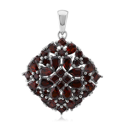 Pendentif en argent et Grenat du Mozambique