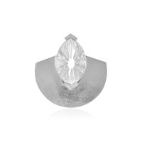 Pendentif en argent et Quartz blanc