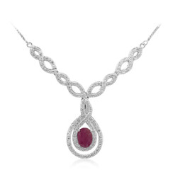 Collier en argent et Rubis
