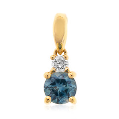 Pendentif en or et Saphir du Montana